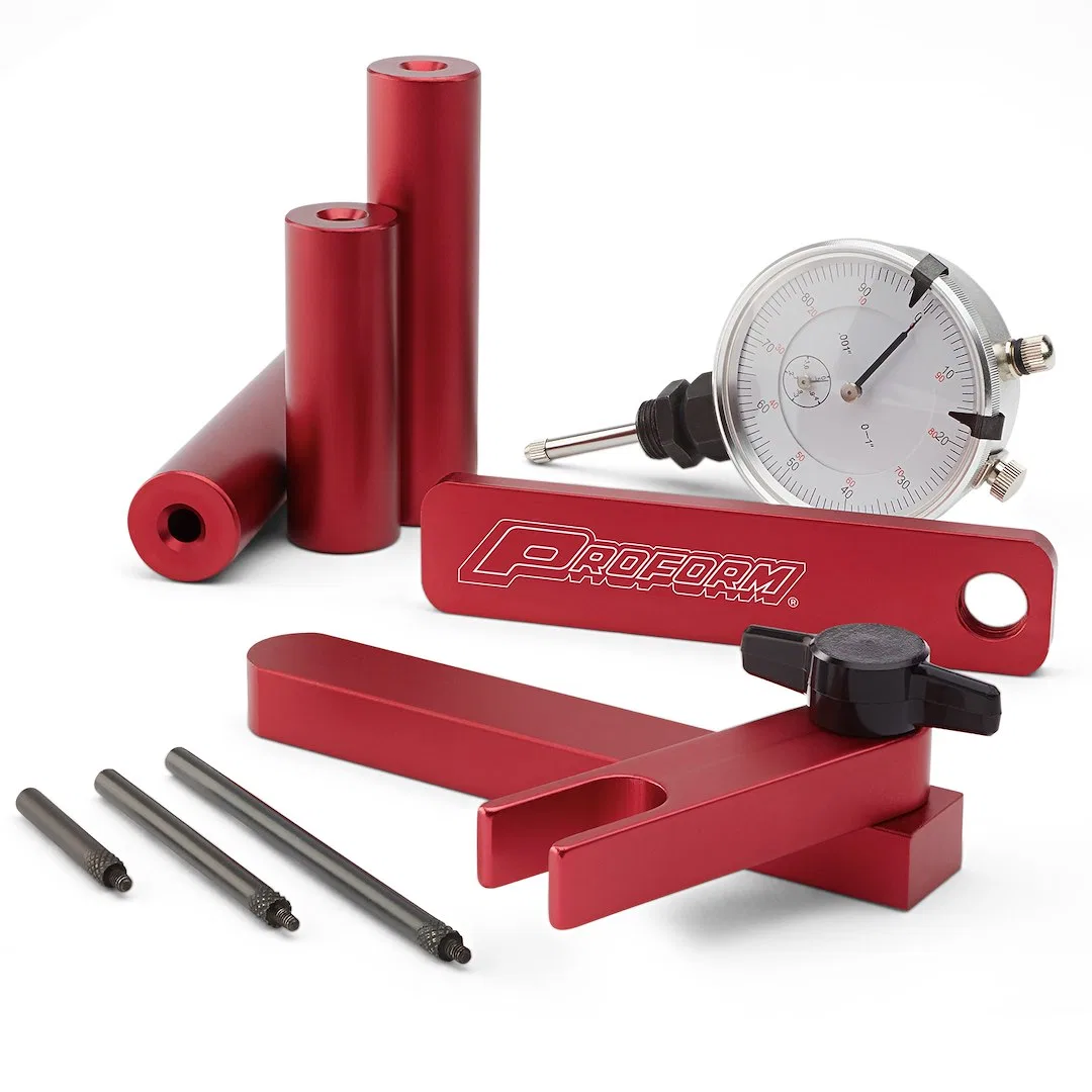 66516 – PROFORM Differential Pinion Depth Setting Tool, Universal Red Aluminum With Stand/ Dial Indicator/ Attachment...